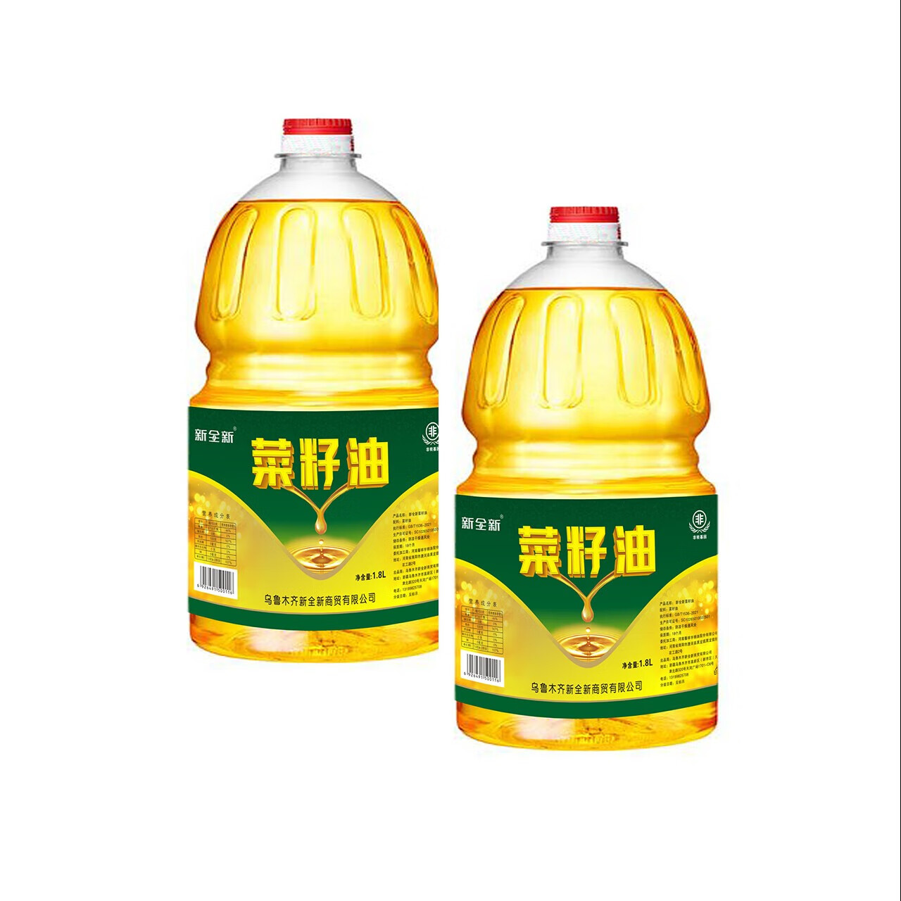 新全新菜籽油 1.8升高清大图