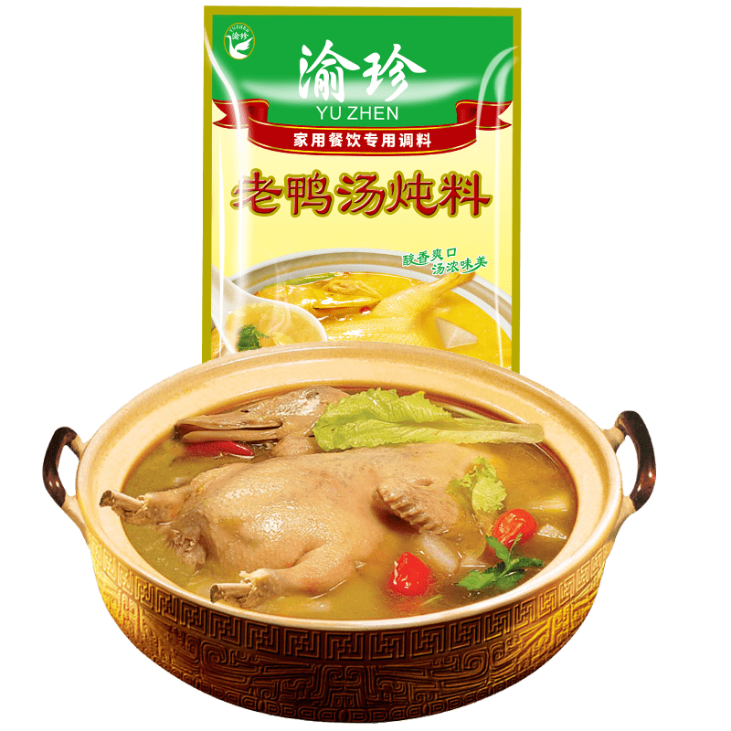 渝珍酸萝卜老鸭汤炖料350g*5袋正宗重庆汤料调料老鸭粉丝汤料清汤火锅底料炖排骨炖鸡