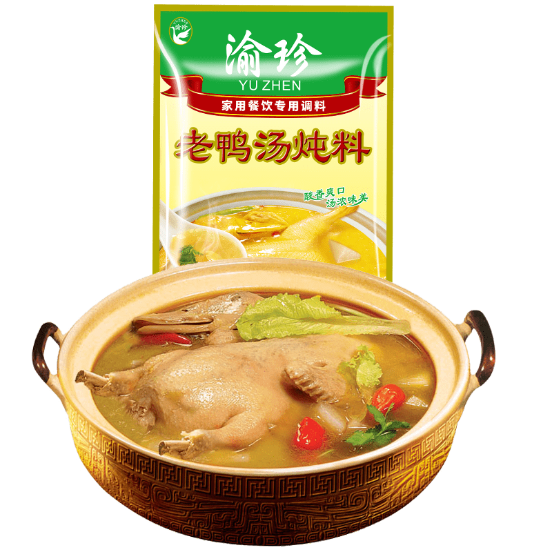 渝珍酸萝卜老鸭汤炖料350g*5袋正宗重庆汤料调料老鸭粉丝汤料清汤火锅底料炖排骨炖鸡