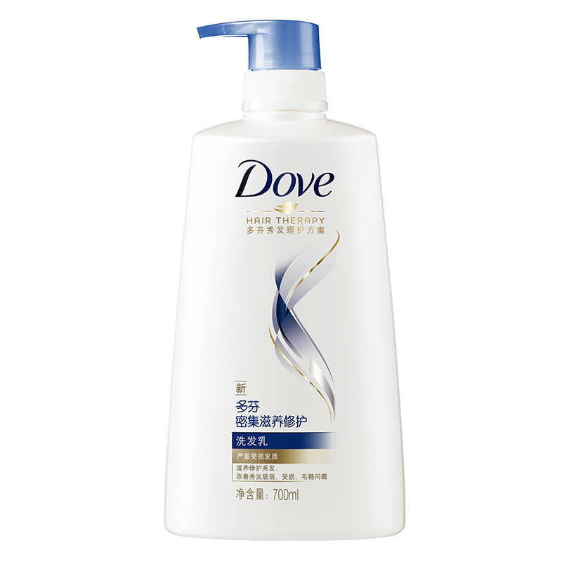 多芬(DOVE)洗发水护发素套装 密集滋养修护(洗发乳700ml+润发精华素195mlx2)
