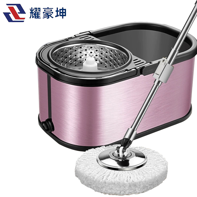 耀豪坤 不锈钢旋转拖把桶 YHK2632-1 套高清大图