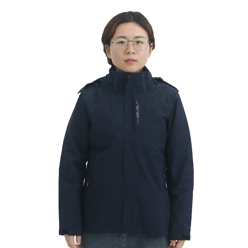 燕舞BD2FF322104Z2F女款三合一冲锋衣L-5XL(计价单位:件)藏蓝色高清大图