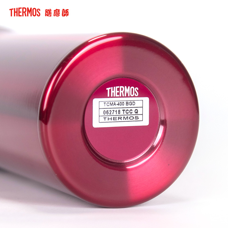 膳魔师不锈钢保温杯TCMA-400BGD 红色 400ML 时尚轻便 /304不锈钢/THERMOS 通用