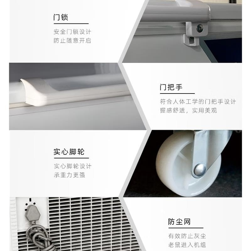 百利(BAILI)BD-40T1520商用冰柜卧式大容量超低温-40度单温冷藏柜冷冻柜转换水果冷藏柜海鲜冻肉急冻柜高清大图