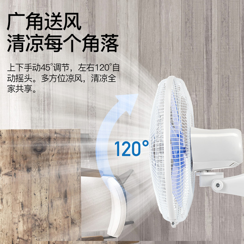 奥克斯(AUX)电风扇家用床头定时壁扇 节能立式办公室风扇 白色 FW-35-C1403RC遥控