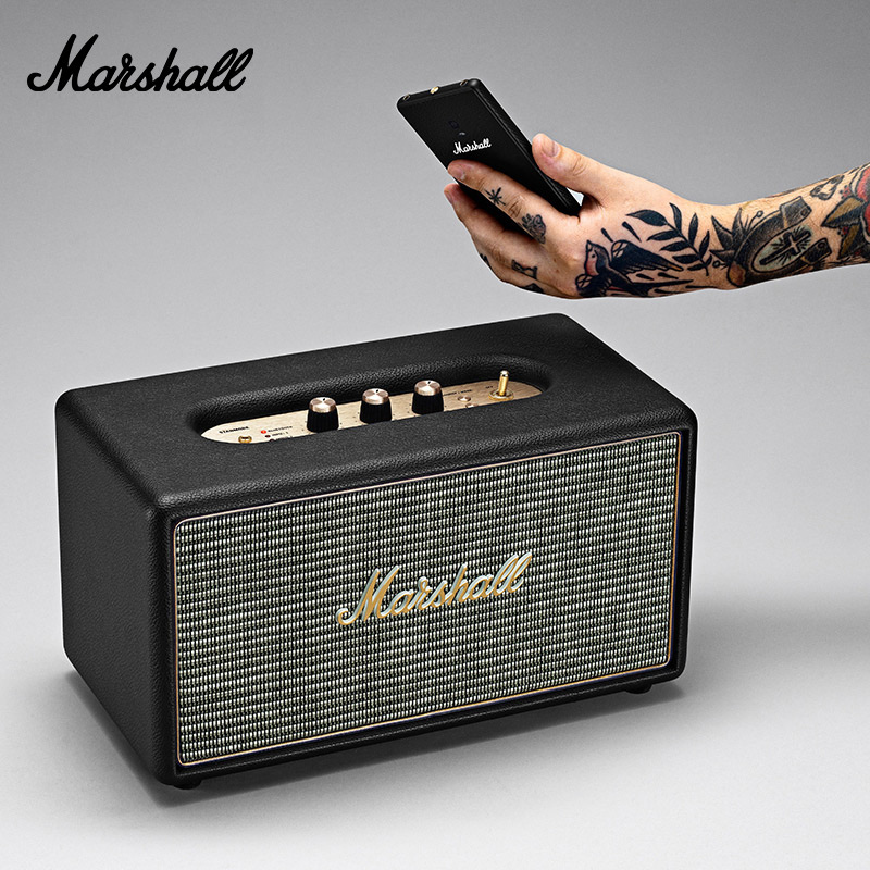 马歇尔(Marshall) STANMORE BLUETOOTH 无线蓝牙音箱马勺摇滚重低音 黑色