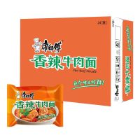 康师傅 方便面 香辣牛肉面 24袋(新老包装随机发货)