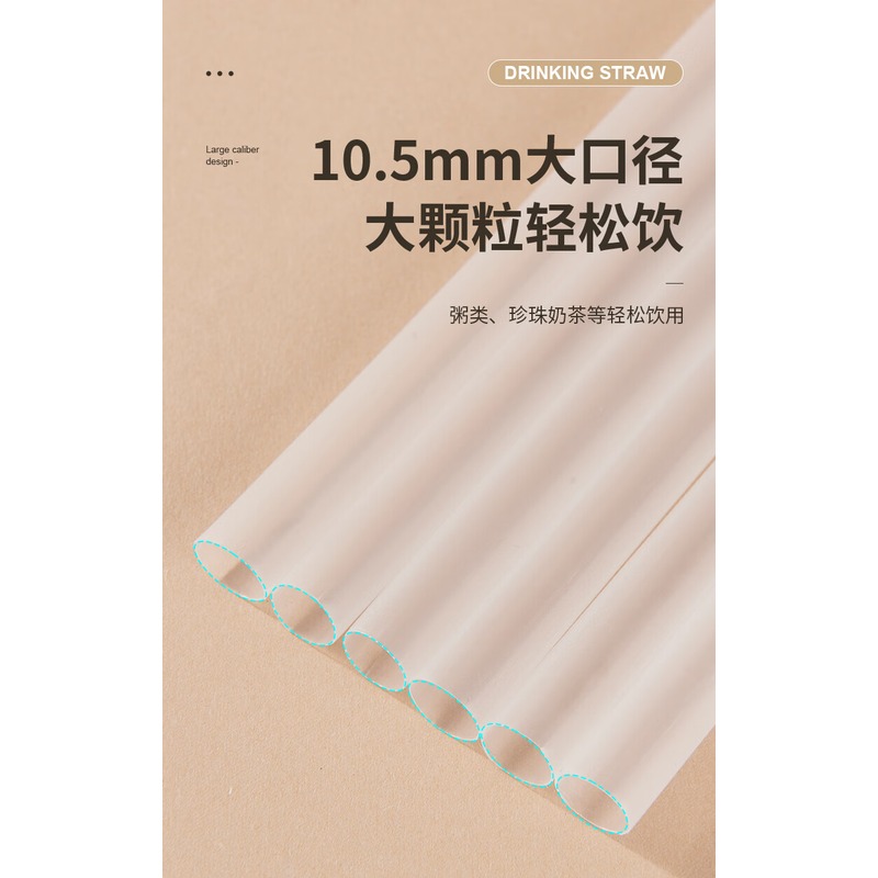 新鲜生活 大口径 吸粥吸管*5包 SH-7295-5高清大图