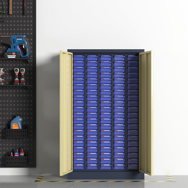 臻远 ZYLJG-W34 零件柜 100抽蓝色带门小号 706*280*1182高清大图