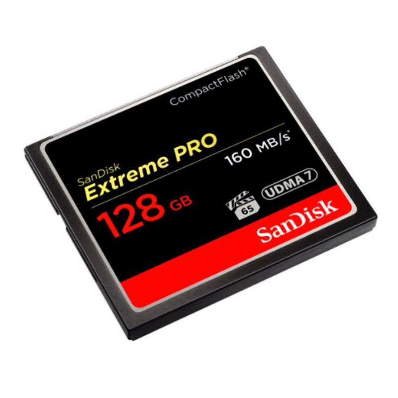 闪迪(SanDisk)128GB CF(CompactFlash)存储卡 UDMA7 4K 读速160MB/s