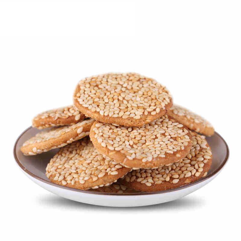 北京稻香村点心 白双麻饼210g*2罐