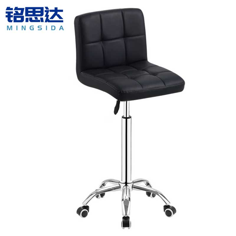 铭思达吧台椅滑轮款把