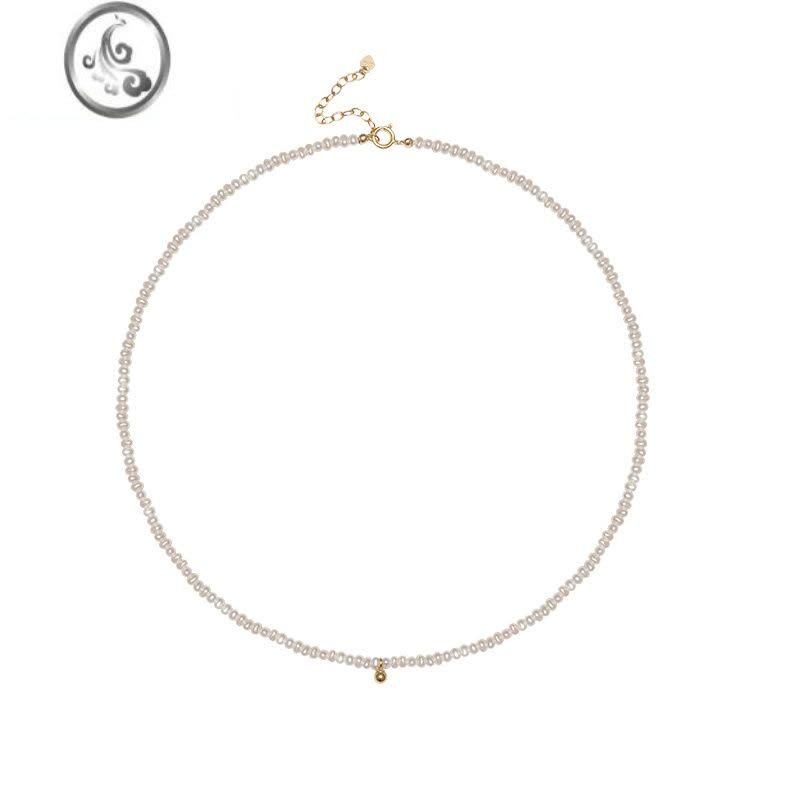 JiMi极细小baby珠珍珠小粒项链女轻奢小众夏季高级感锁骨链钟楚曦同款图片