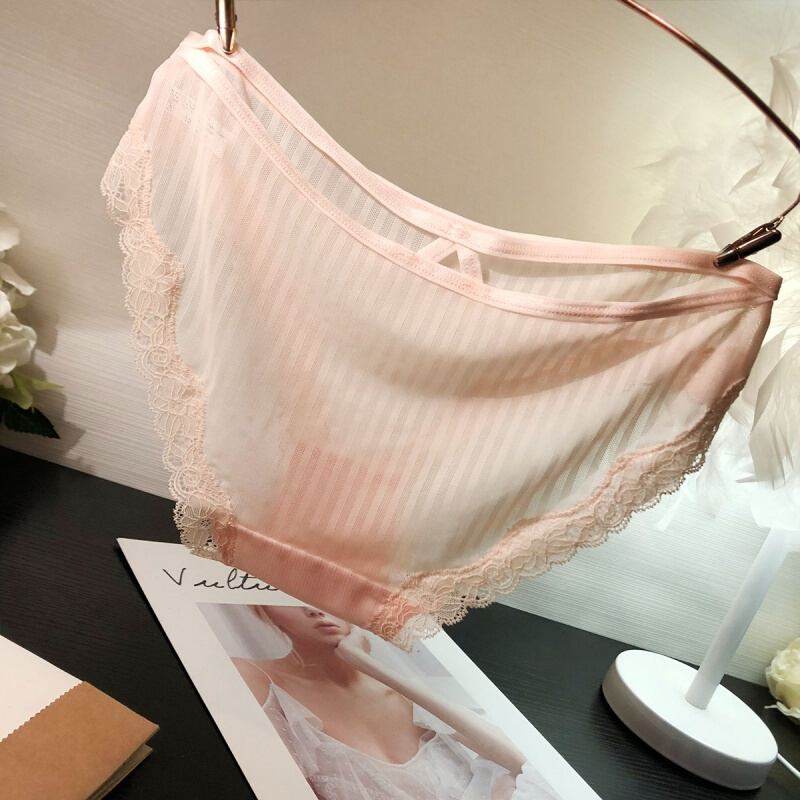 波迷娜(bomina)春夏季柔软舒适无痕小女生穿的内裤无痕蕾丝内裤女性感