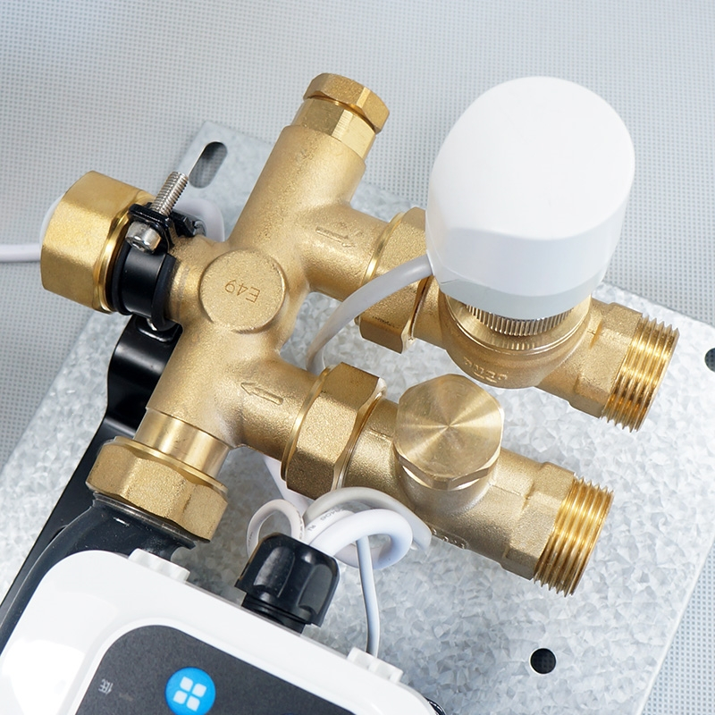 地暖混水中心地热分水器增压恒温耦合罐循环泵古达地暖家用设备全套