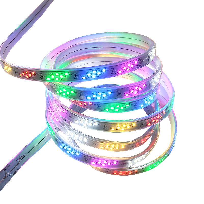 格瑞捷LED彩灯带四线-六彩2835-144D-220V/米