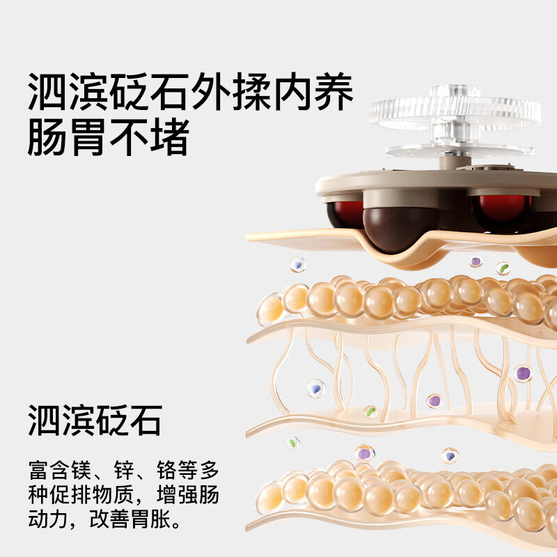 PGG 艾灸热敷暖宫揉腹仪 W2 米黄(充电款5000mA)高清大图