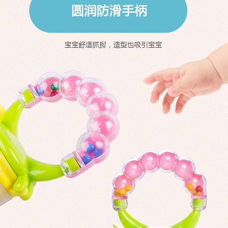 多款套餐婴儿咬咬袋婴儿宝宝牙胶磨牙棒咬咬袋辅食牙胶乐|大号 小猪蓝色款