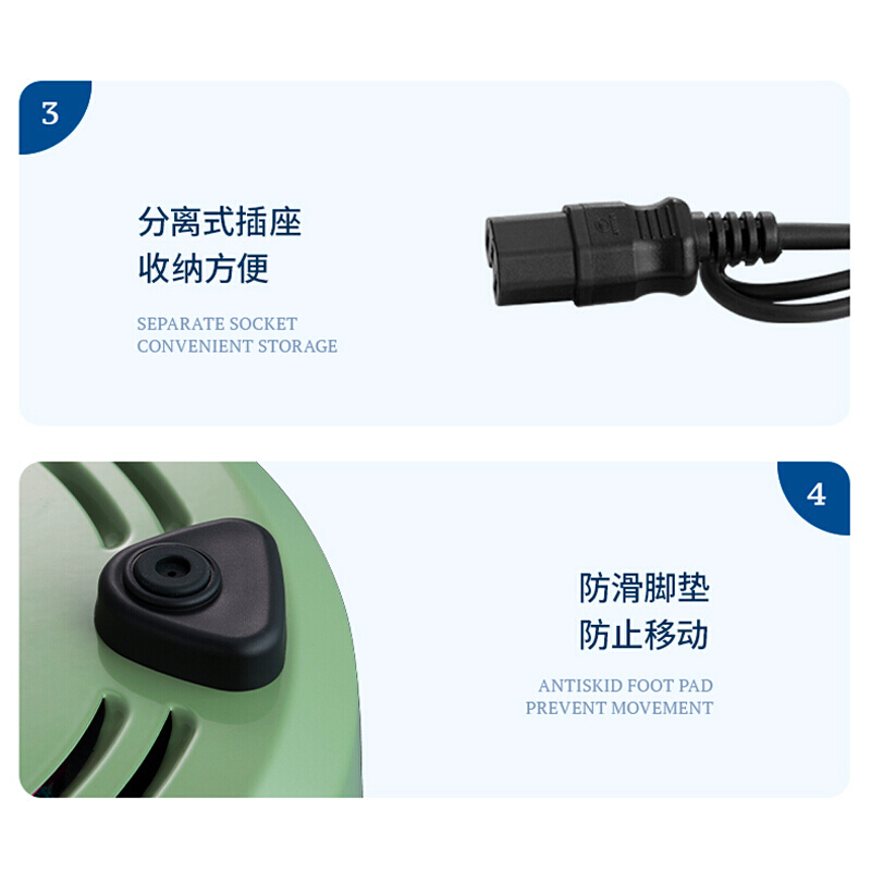 摩飞小电锅多功能锅料理锅电火锅家用分体式鸳鸯火锅烧烤肉蒸煮炒煎电煮锅MR9087 英伦红(标配+鸳鸯盘)
