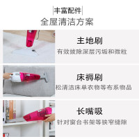 美的(Midea)吸尘器 400W功率 家用小型强力吸力 手持推杆一机两用 SC861A