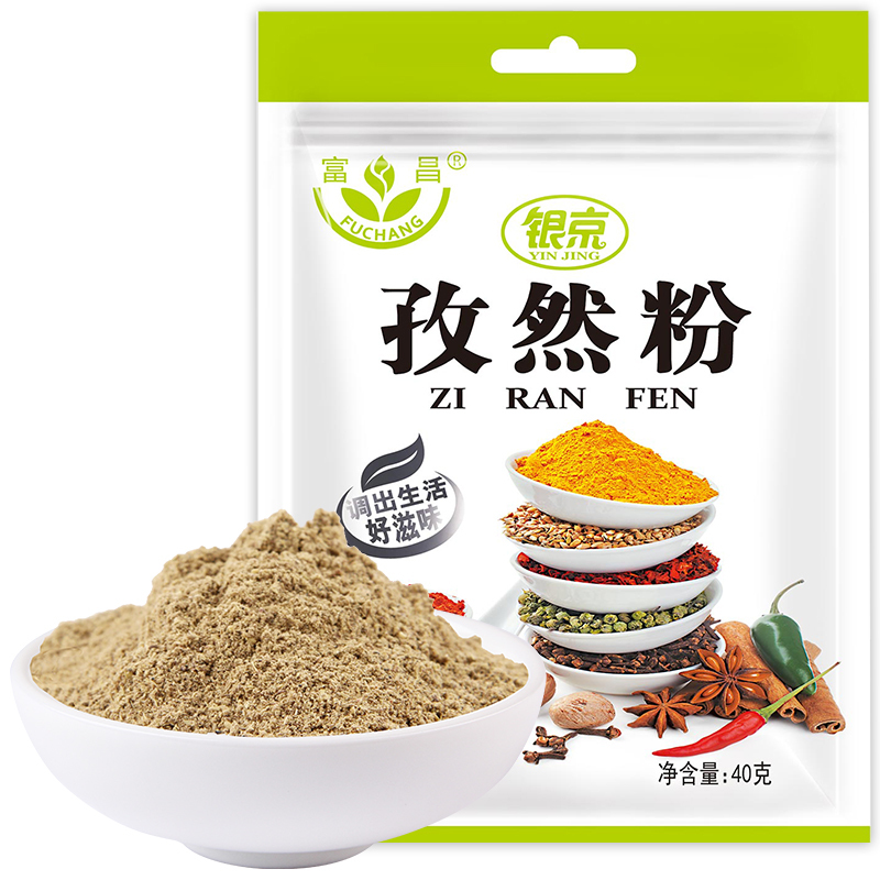 富昌 银京 孜然粉40g 香辛调味料炖肉烧烤腌肉烤串撒料 厨房调味料