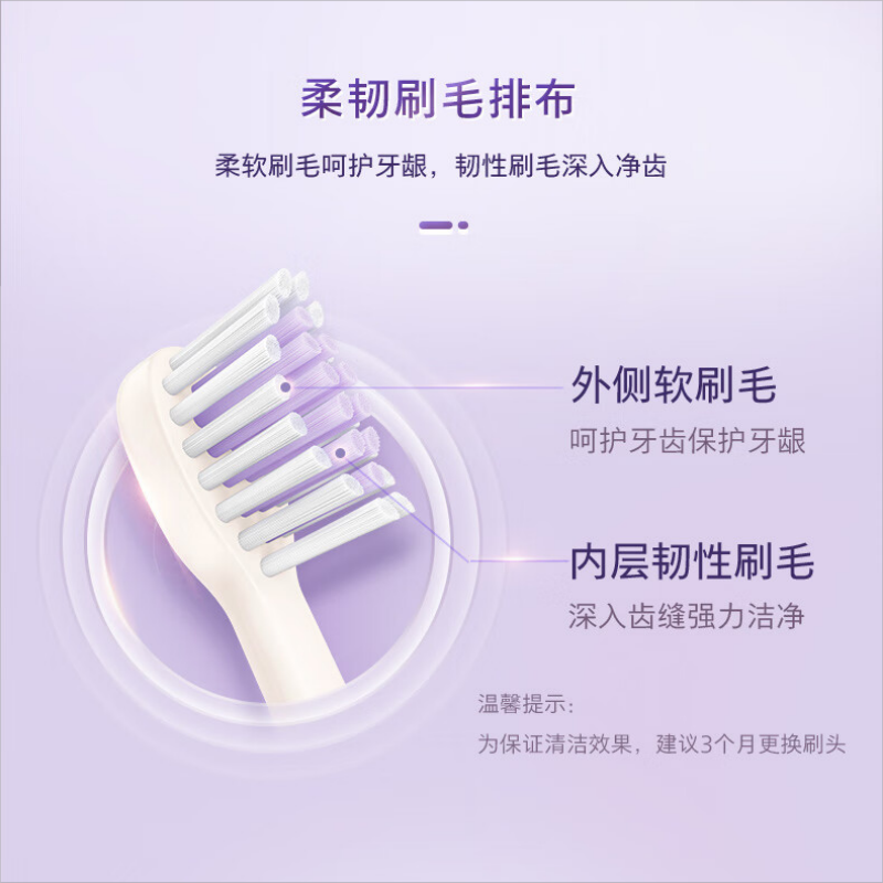 飞利浦(PHILIPS)电动牙刷S1 紫色 HX2411(规格:支)高清大图