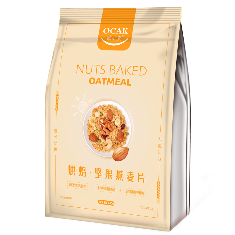 欧扎克（OCAK）坚果多烘焙麦片早餐即食代餐无蔗糖非膨化零食