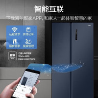 海尔(Haier)冰箱 BCD-601WGHSS19B9U1全空间保鲜对开双开门601升大容量变频风冷无霜
