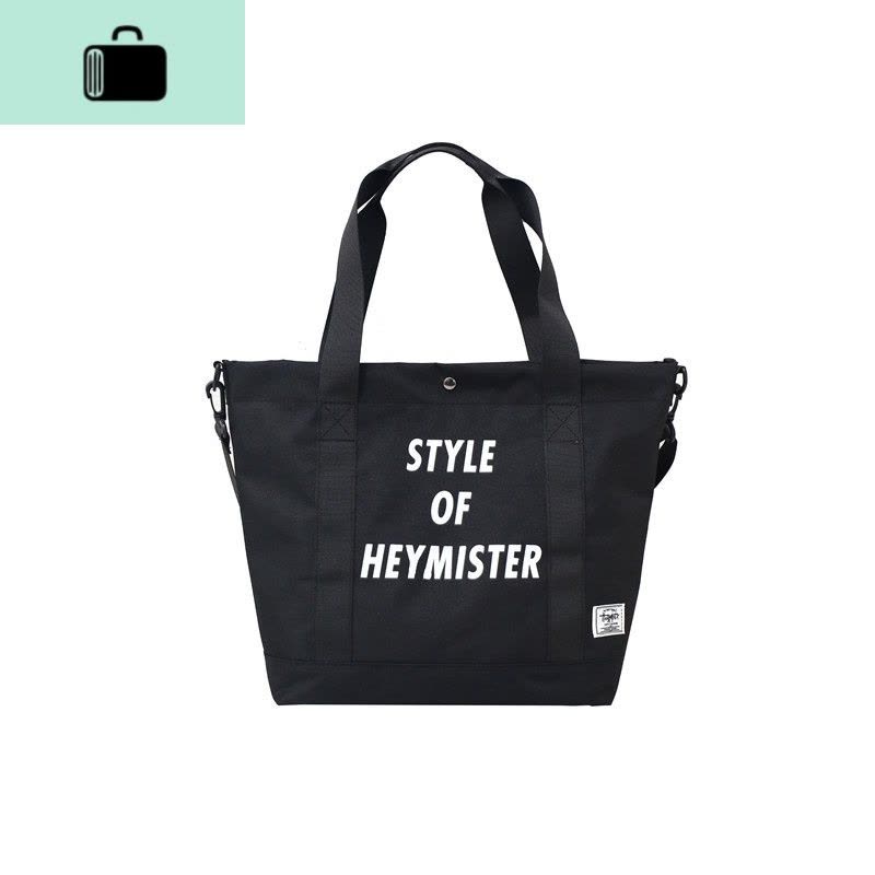 ins超火包潮牌男单肩斜挎包女韩版帆布休闲购物袋手提包大容量NEW LAKE男士手提包图片