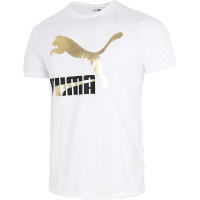 彪马(Puma)t恤男 23夏季新款运动装舒适透气宽松金标LOGO休闲体恤衫半袖短袖 532280-02