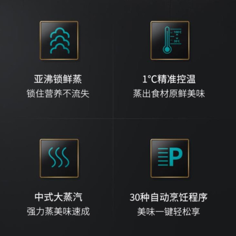 西门子CD589ABS0W 45升 嵌入式蒸箱 多功能智能电蒸箱 精准控温 双重自清洁蒸饭柜高清大图