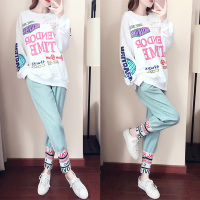 子沫雨JMOORY两件套装女运动休闲2020春款嘻哈卫衣服春季时尚韩版春秋宽松