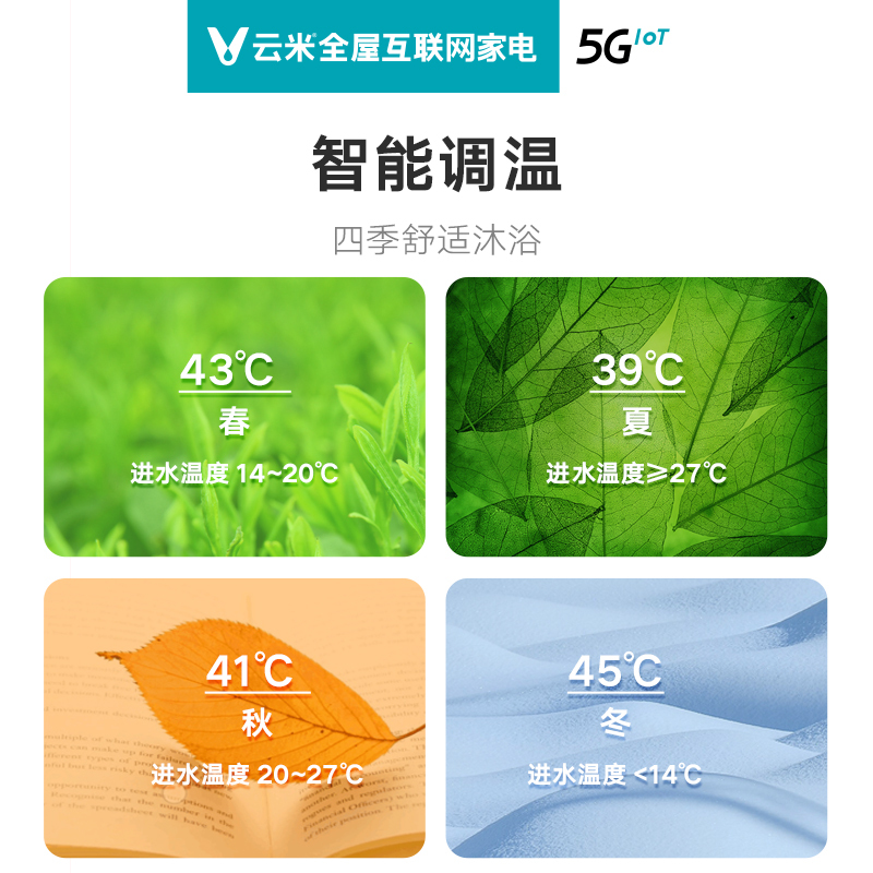 云米(VIOMI) 13升燃气热水器A1天然气 智能变升 ECO节能 智能预约 健康抑菌洗 四季温感VGW1312