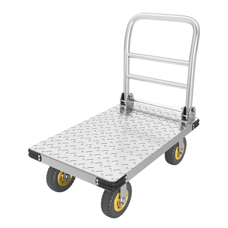 拖车折叠平板车手推车板推货车搬运车小推车拉货轻便工地家用钢板古达