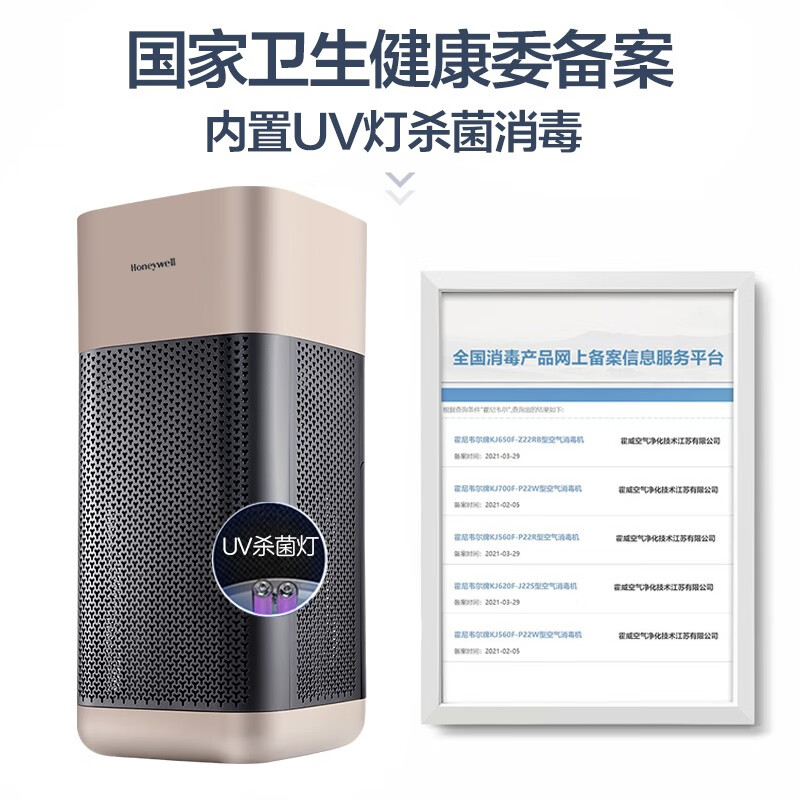 霍尼韦尔(honeywell)空气净化器KJ650F-Z22RB高清大图