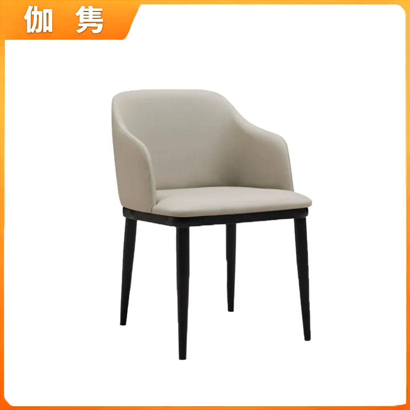 伽隽 简约风休闲椅 皮质 把高清大图