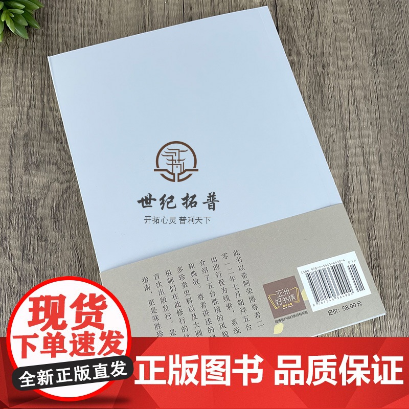 正版 清凉山上 跟随希阿荣博尊者朝礼五台山 菩提州/著 海南出版社高清大图