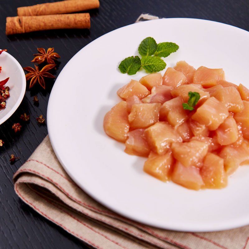 [苏宁生鲜]凤祥食品(Fovo Foods)鸡胸肉丁500g 国产速冻禽肉(袋装)[新老包装随机发货]