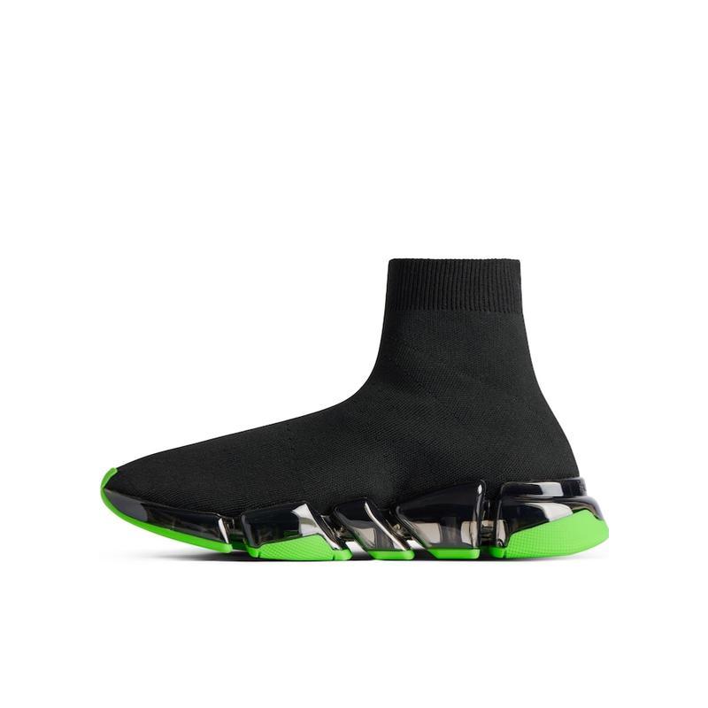 巴黎世家(Balenciaga)男跑步鞋超轻透气全透明鞋底再生针织运动鞋