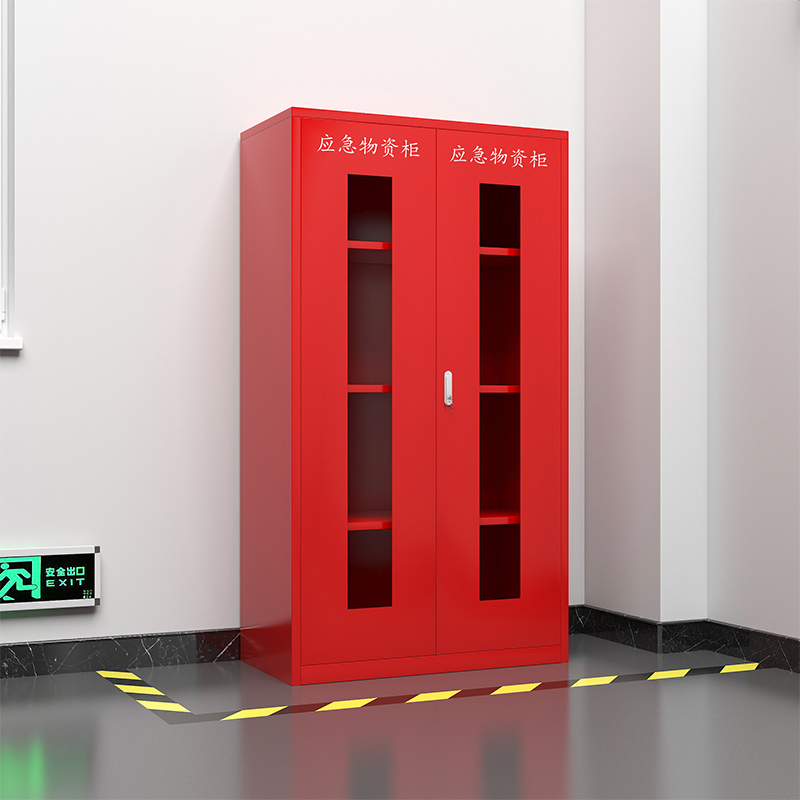 臻远 ZY-YJG-19 应急柜物资柜消防柜救灾事故器材柜救援装备柜 红色 1000*500*1800高清大图
