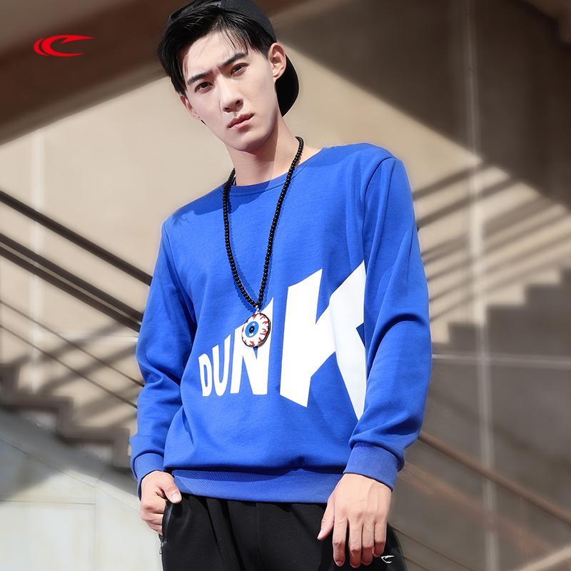 赛琪(SAIQI)男士2018年秋季运动卫衣/套头衫宽松型圆领套头运动跑步棉氨涤纶厚款178781