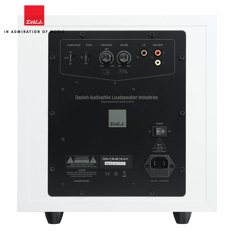 达尼 SUB E-9F HIFI有源 音响箱 SUBWOOFERS系列 一只 黑色