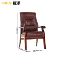 枢泽 靠背椅 棕色pu皮 把