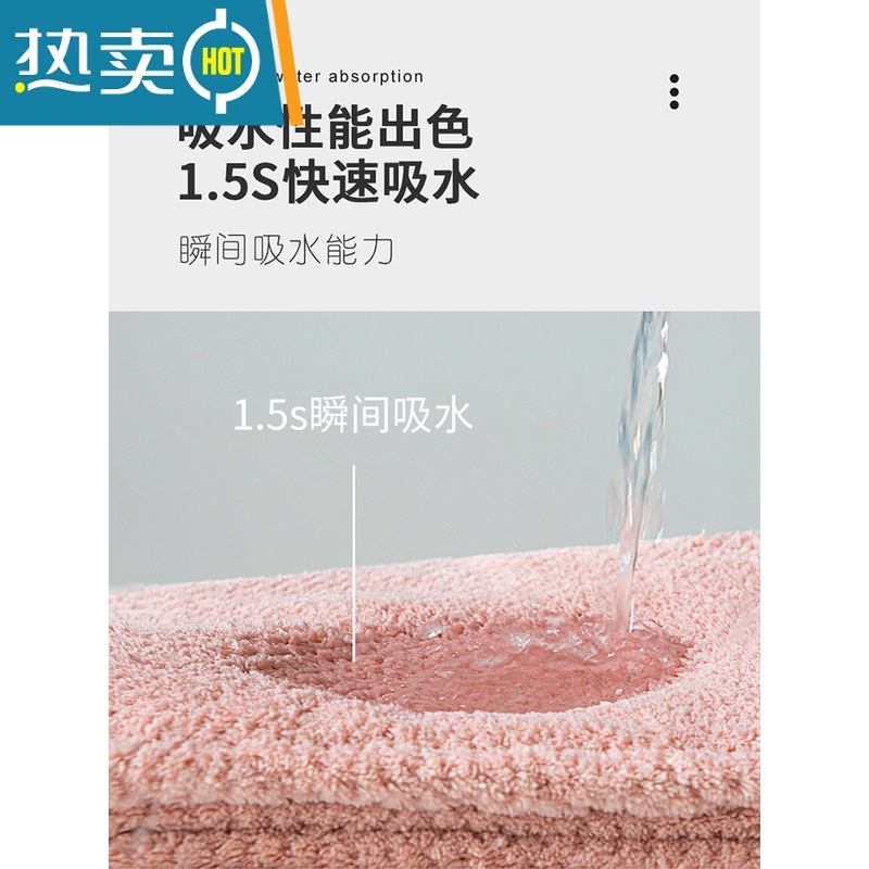 敬平干发帽女吸水速干加厚2022新款干发器包头毛巾洗头浴帽 深咖 双层(吸水 护发)高清大图