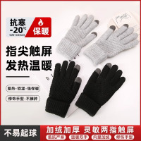 手套保暖新款触屏男女士秋冬季加绒加厚防寒户外骑行分指抗寒