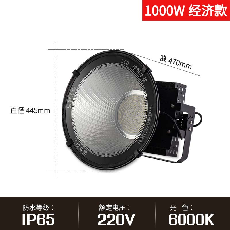 侨智塔吊灯建筑之星工地灯球场户外射灯防水投光探照灯 1000W经济款