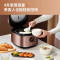 九阳(Joyoung)电饭煲电饭锅5L大火力柴火饭智能预约多功能焖煮防溢家用电饭煲 [5L大容量]土灶原釜 全息触屏