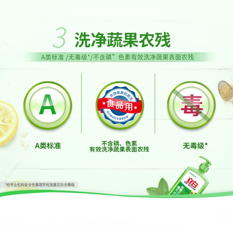 立白青柠洗洁精 1.29 L高清大图