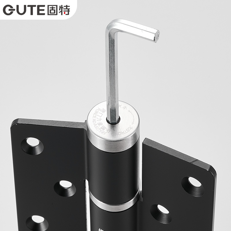 固特GUTE 5寸隐形门合页带闭门器缓冲隐形液压弹簧合页自动关门定位铰链入锁关门 LF\/BF