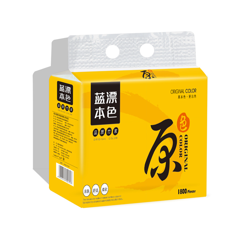 蓝漂 本色抽纸6包装133mmLPBS-2797
